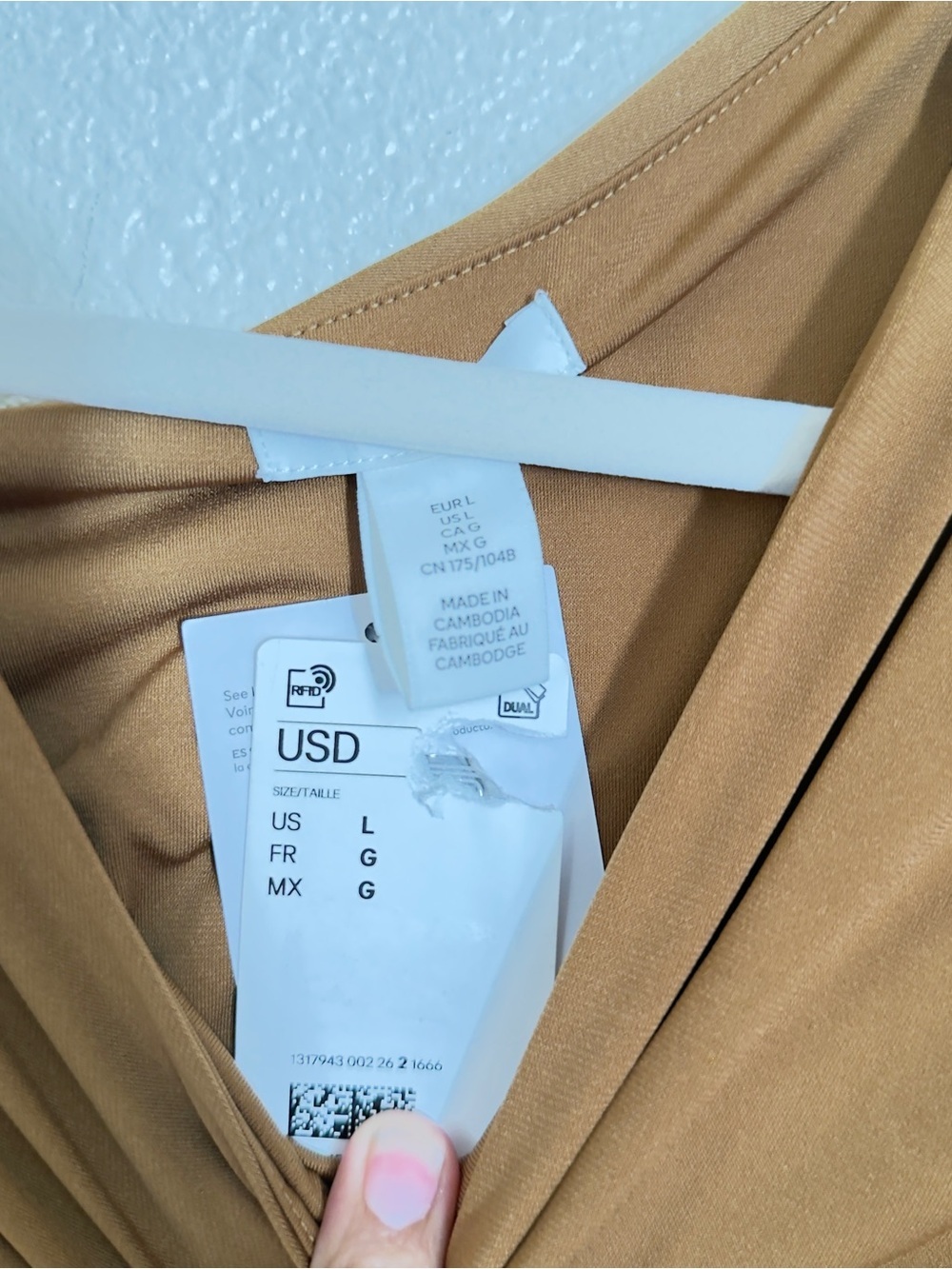 H&M DRAPED ONE-SHOULDER DRESS - Picture 10 of 16
